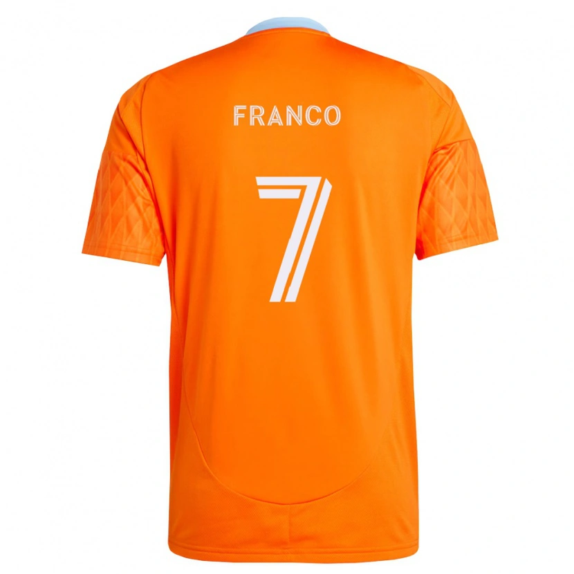 Danxen Dames Iván Franco #7 Oranje Wit Thuisshirt Thuistenue 2026/27 T-Shirt België