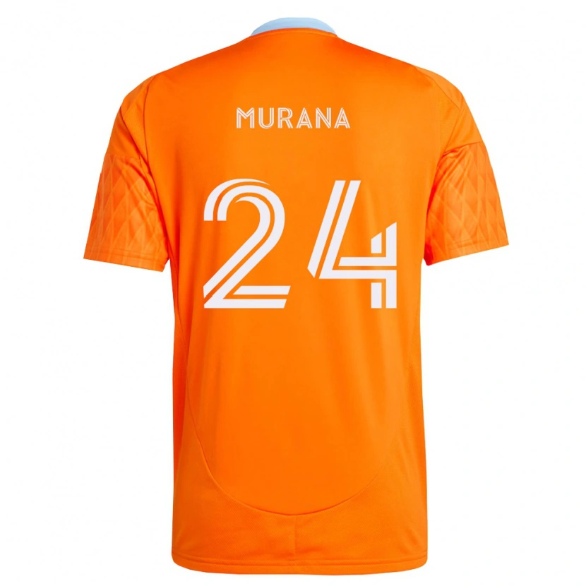 Danxen Dames Mujeeb Murana #24 Oranje Wit Thuisshirt Thuistenue 2026/27 T-Shirt België