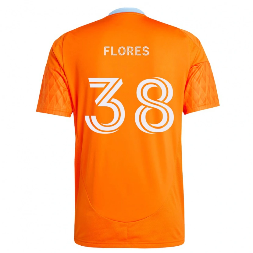 Danxen Dames Omar Flores #38 Oranje Wit Thuisshirt Thuistenue 2026/27 T-Shirt België