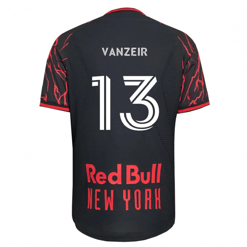 Danxen Dames Dante Vanzeir #13 Rood Zwart Wit Thuisshirt Thuistenue 2026/27 T-Shirt België