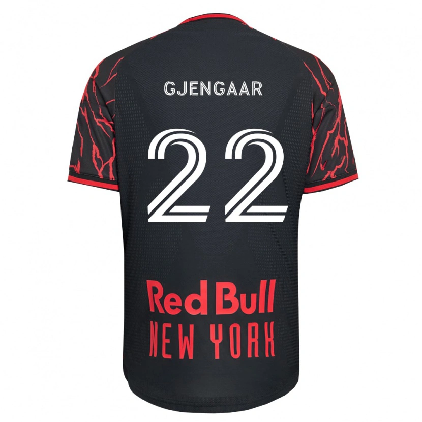 Danxen Dames Dennis Gjengaar #22 Rood Zwart Wit Thuisshirt Thuistenue 2026/27 T-Shirt België