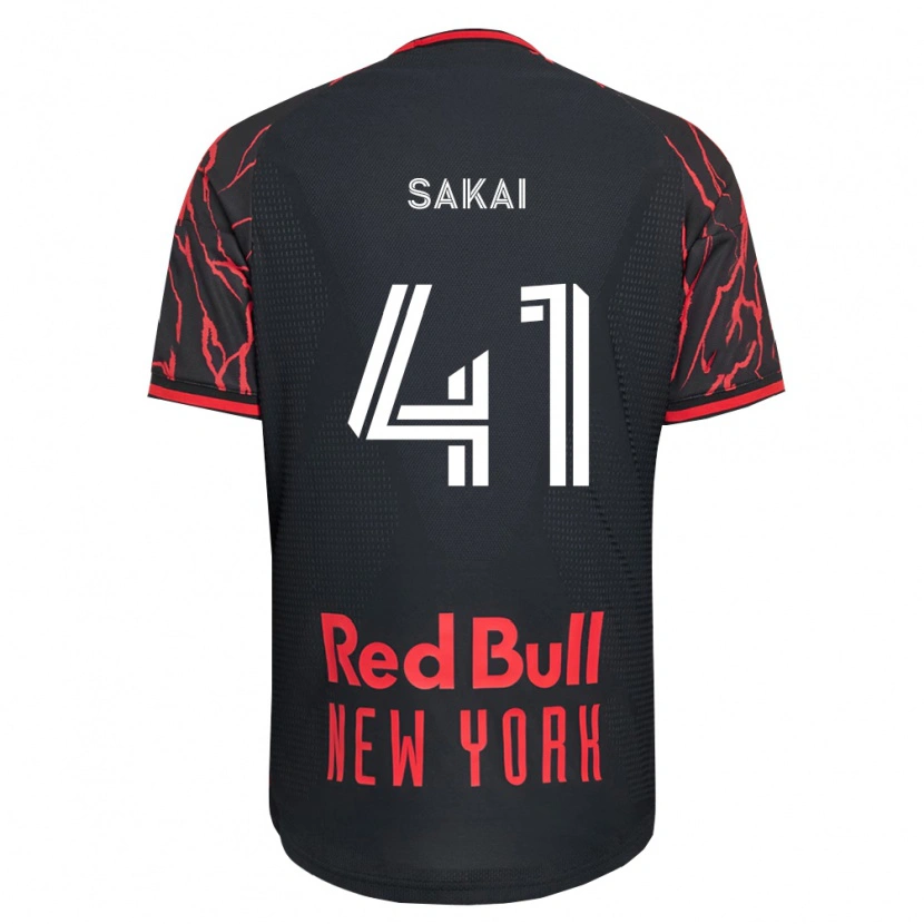 Danxen Dames Shunya Sakai #41 Rood Zwart Wit Thuisshirt Thuistenue 2026/27 T-Shirt België