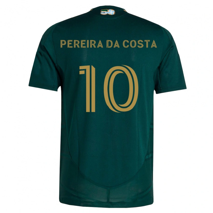 Danxen Dames David Da Costa #10 Donkergroen Bruin Thuisshirt Thuistenue 2026/27 T-Shirt België