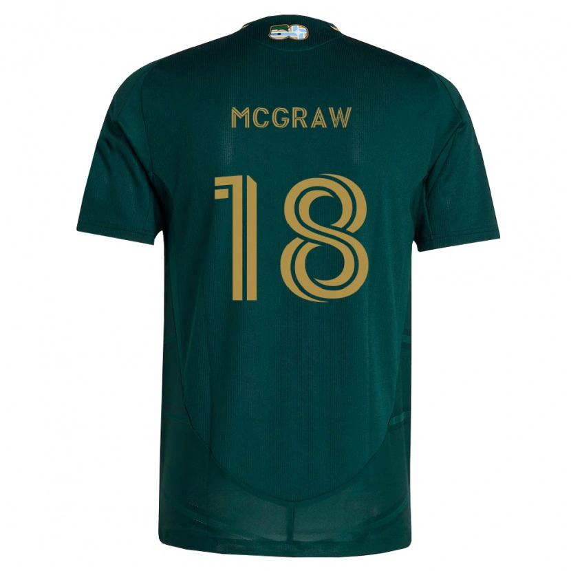 Danxen Dames Zac Mcgraw #18 Donkergroen Bruin Thuisshirt Thuistenue 2026/27 T-Shirt België