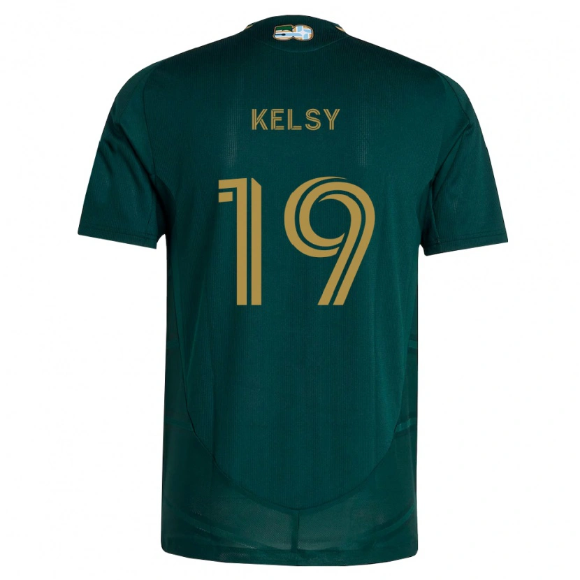 Danxen Dames Kevin Kelsy #19 Donkergroen Bruin Thuisshirt Thuistenue 2026/27 T-Shirt België