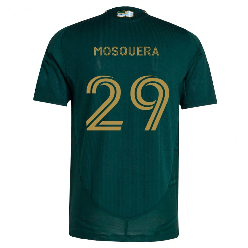 Danxen Dames Juan Mosquera #29 Donkergroen Bruin Thuisshirt Thuistenue 2026/27 T-Shirt België