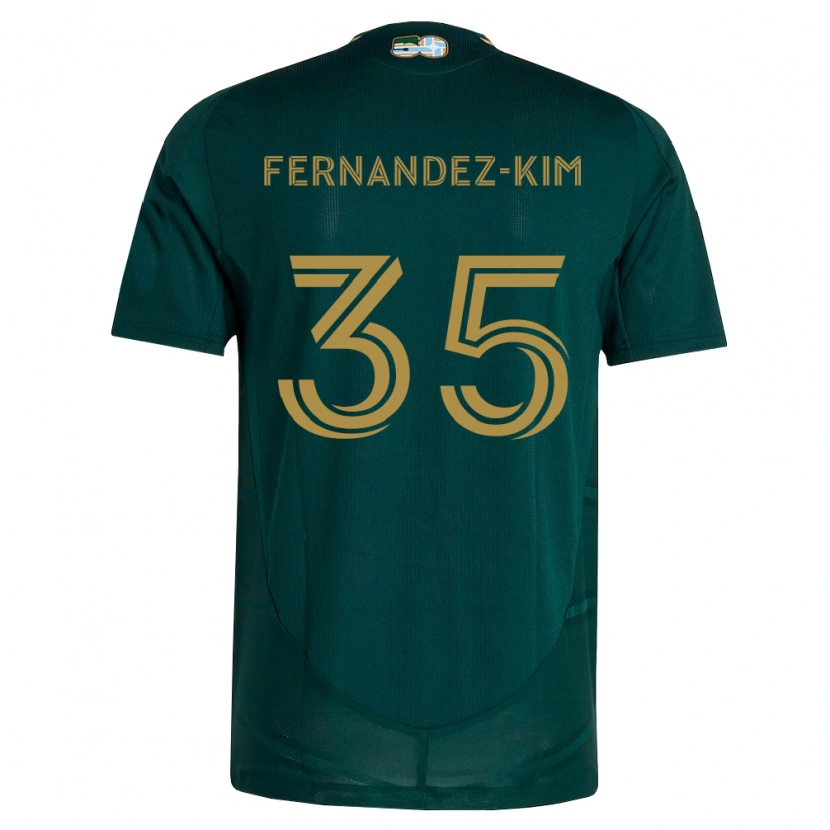 Danxen Dames Lucas Fernandez-Kim #35 Donkergroen Bruin Thuisshirt Thuistenue 2026/27 T-Shirt België