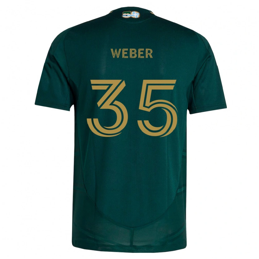 Danxen Dames Tristan Weber #35 Donkergroen Bruin Thuisshirt Thuistenue 2026/27 T-Shirt België