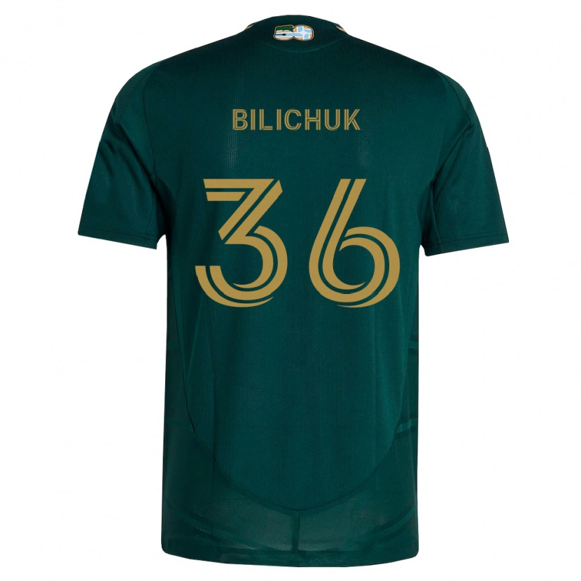 Danxen Dames Ryan Bilichuk #36 Donkergroen Bruin Thuisshirt Thuistenue 2026/27 T-Shirt België