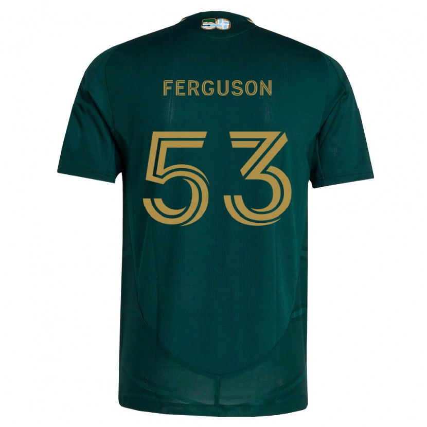 Danxen Dames Connor Ferguson #53 Donkergroen Bruin Thuisshirt Thuistenue 2026/27 T-Shirt België