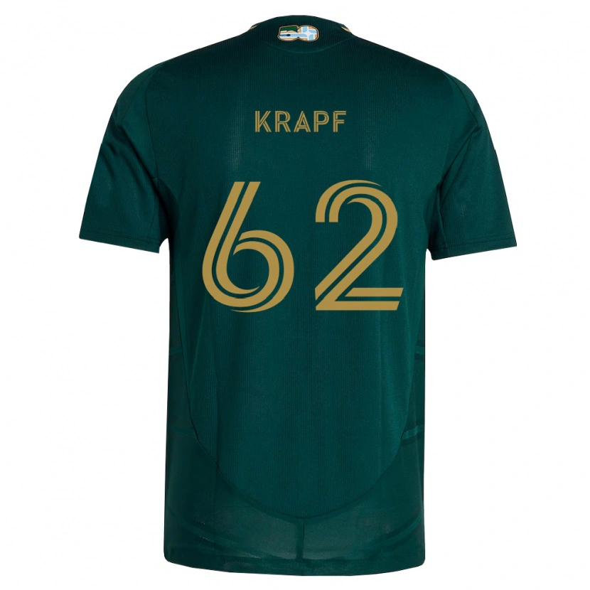 Danxen Dames Andrew Krapf #62 Donkergroen Bruin Thuisshirt Thuistenue 2026/27 T-Shirt België