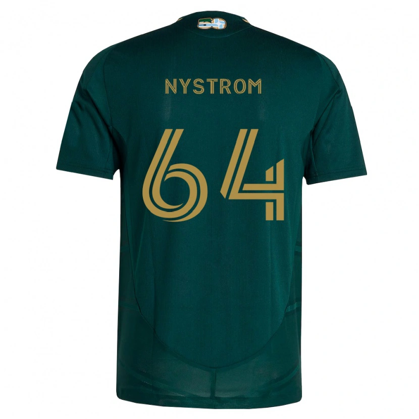 Danxen Dames August Nystrom #64 Donkergroen Bruin Thuisshirt Thuistenue 2026/27 T-Shirt België