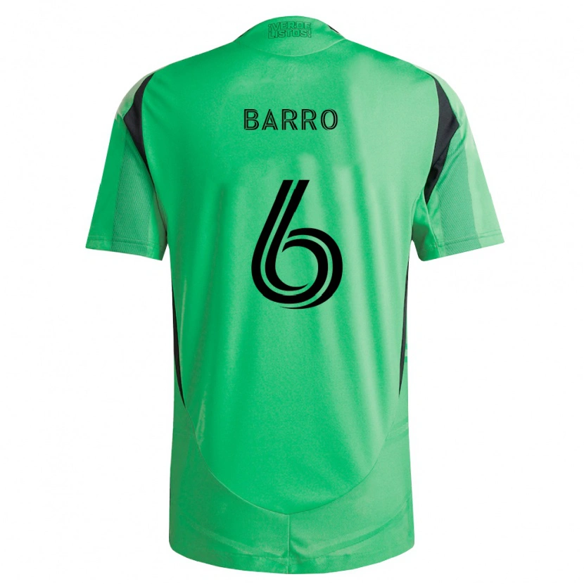 Danxen Dames Djakaría Barro #6 Smaragdgroen Zwart Thuisshirt Thuistenue 2026/27 T-Shirt België