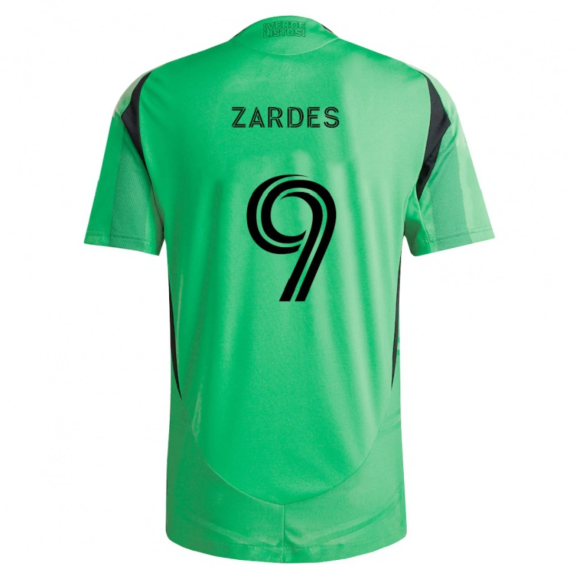 Danxen Dames Gyasi Zardes #9 Smaragdgroen Zwart Thuisshirt Thuistenue 2026/27 T-Shirt België