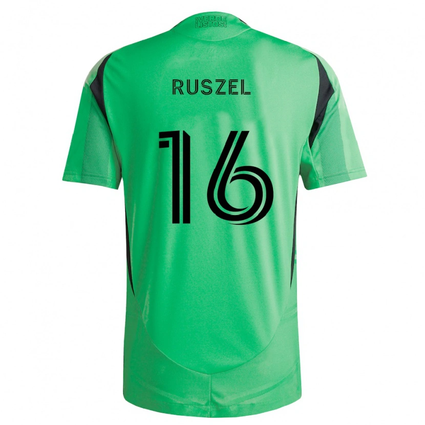 Danxen Dames Marcel Ruszel #16 Smaragdgroen Zwart Thuisshirt Thuistenue 2026/27 T-Shirt België