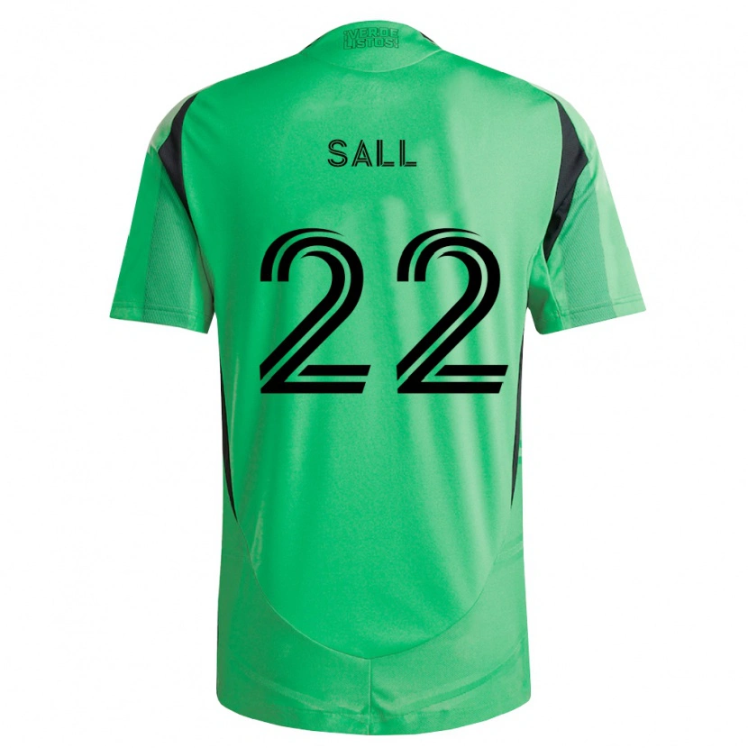Danxen Dames Ibrahima Sall #22 Smaragdgroen Zwart Thuisshirt Thuistenue 2026/27 T-Shirt België