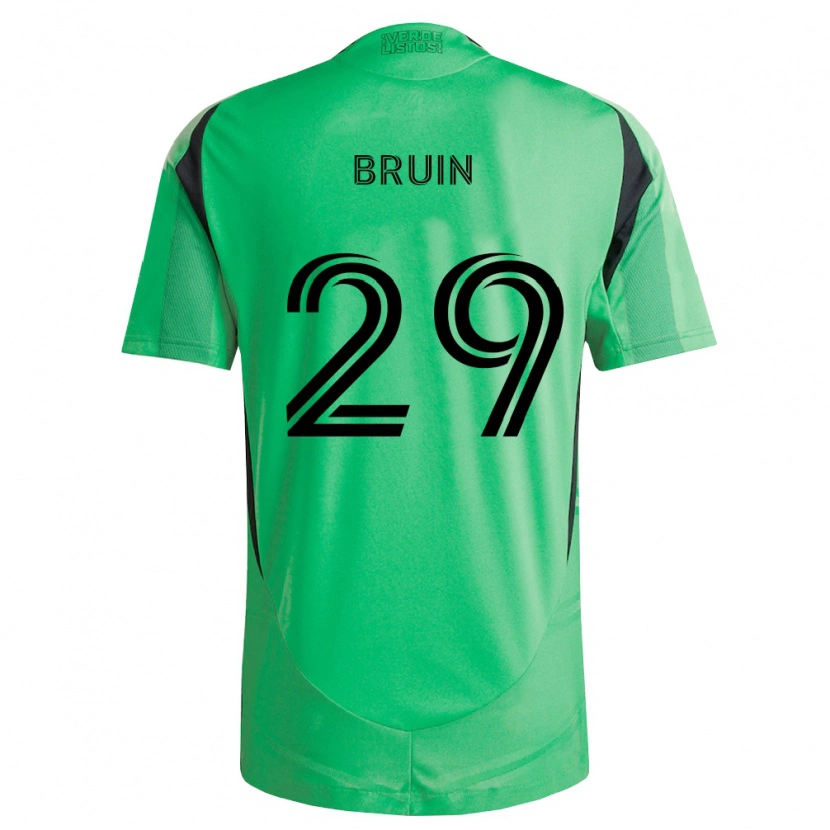 Danxen Dames Will Bruin #29 Smaragdgroen Zwart Thuisshirt Thuistenue 2026/27 T-Shirt België