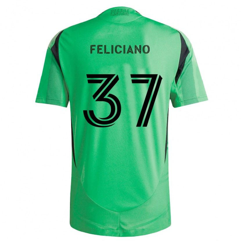 Danxen Dames Erick Feliciano #37 Smaragdgroen Zwart Thuisshirt Thuistenue 2026/27 T-Shirt België