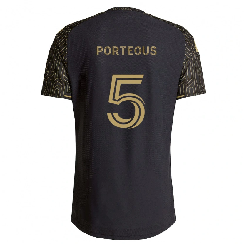 Danxen Dames Ryan Porteous #5 Bruin Zwart Thuisshirt Thuistenue 2026/27 T-Shirt België