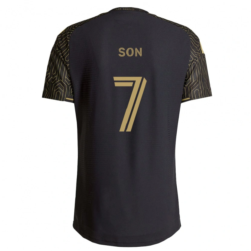 Danxen Dames Heung-Min Son #7 Bruin Zwart Thuisshirt Thuistenue 2026/27 T-Shirt België