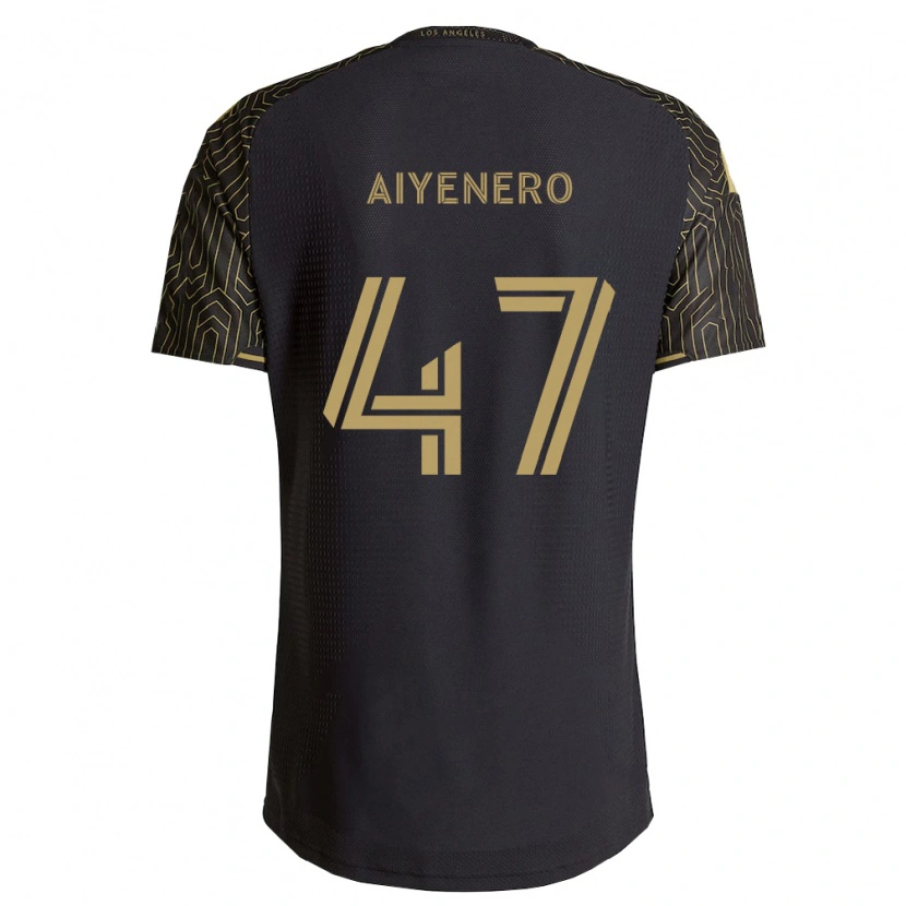 Danxen Dames Marius Aiyenero #47 Bruin Zwart Thuisshirt Thuistenue 2026/27 T-Shirt België