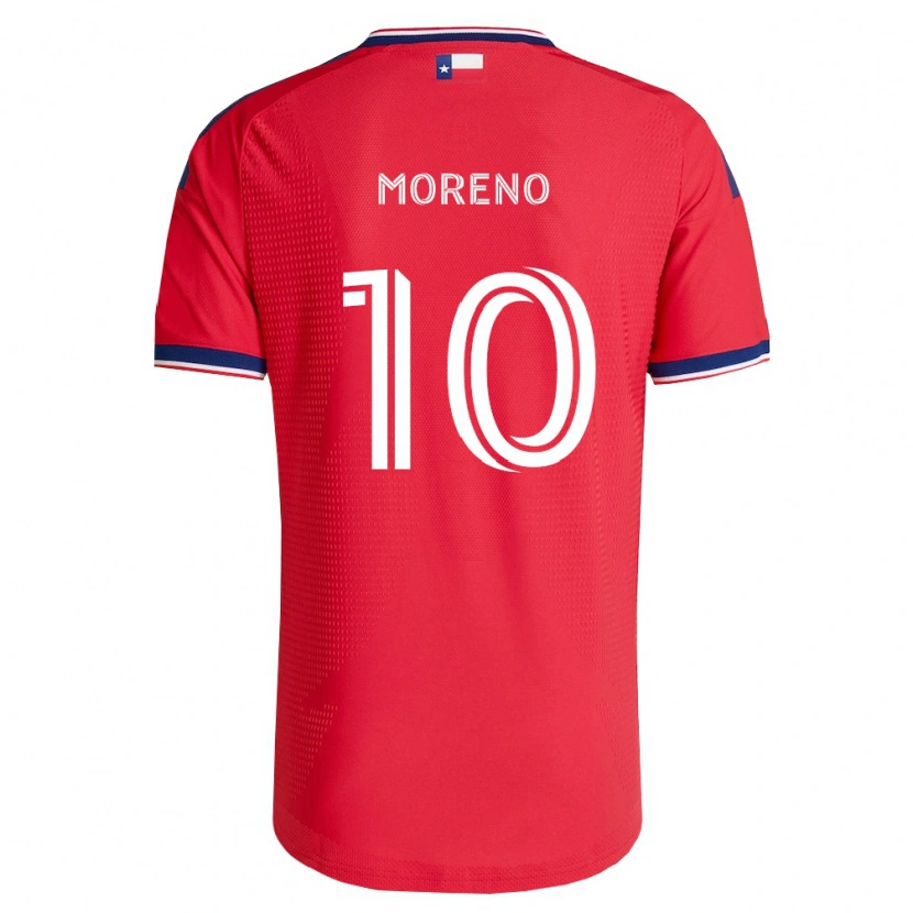 Danxen Dames Santiago Moreno #10 Rood Blauw Wit Thuisshirt Thuistenue 2026/27 T-Shirt België