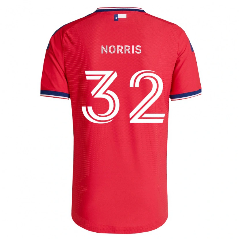 Danxen Dames Nolan Norris #32 Rood Blauw Wit Thuisshirt Thuistenue 2026/27 T-Shirt België