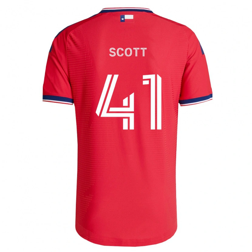 Danxen Dames Tarik Scott #41 Rood Blauw Wit Thuisshirt Thuistenue 2026/27 T-Shirt België