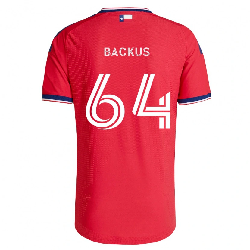 Danxen Dames Braeden Backus #64 Rood Blauw Wit Thuisshirt Thuistenue 2026/27 T-Shirt België