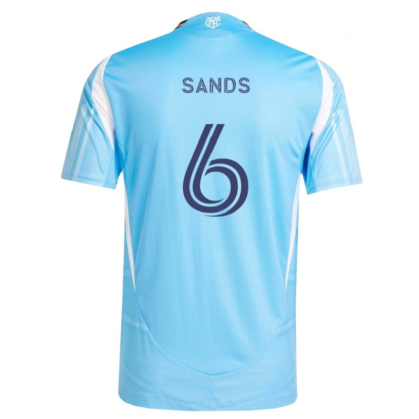 Danxen Dames James Sands #6 Hemelsblauw Wit Thuisshirt Thuistenue 2026/27 T-Shirt België