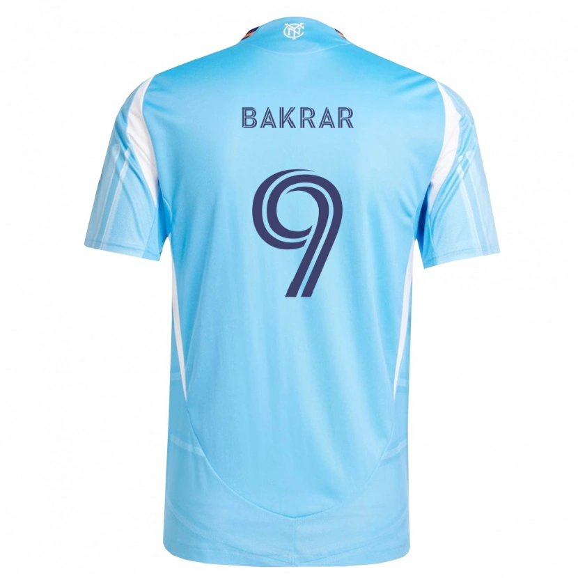 Danxen Dames Monsef Bakrar #9 Hemelsblauw Wit Thuisshirt Thuistenue 2026/27 T-Shirt België
