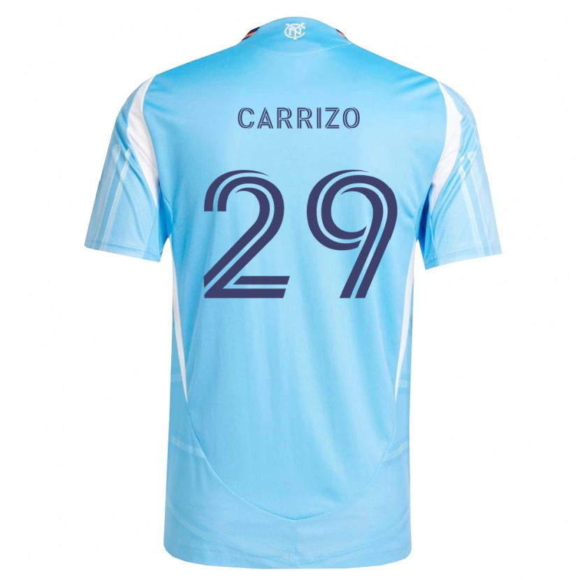 Danxen Dames Máximo Carrizo #29 Hemelsblauw Wit Thuisshirt Thuistenue 2026/27 T-Shirt België