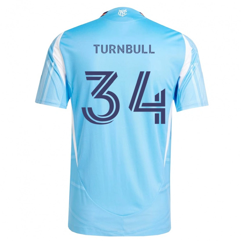 Danxen Dames Stephen Turnbull #34 Hemelsblauw Wit Thuisshirt Thuistenue 2026/27 T-Shirt België