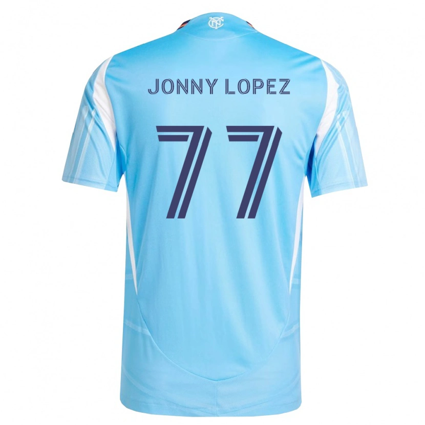 Danxen Dames Jonny Lopez #77 Hemelsblauw Wit Thuisshirt Thuistenue 2026/27 T-Shirt België
