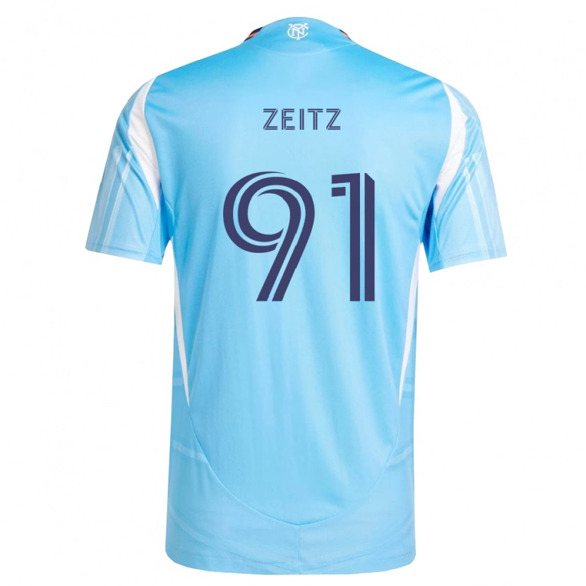 Danxen Dames Uriel Zeitz #91 Hemelsblauw Wit Thuisshirt Thuistenue 2026/27 T-Shirt België