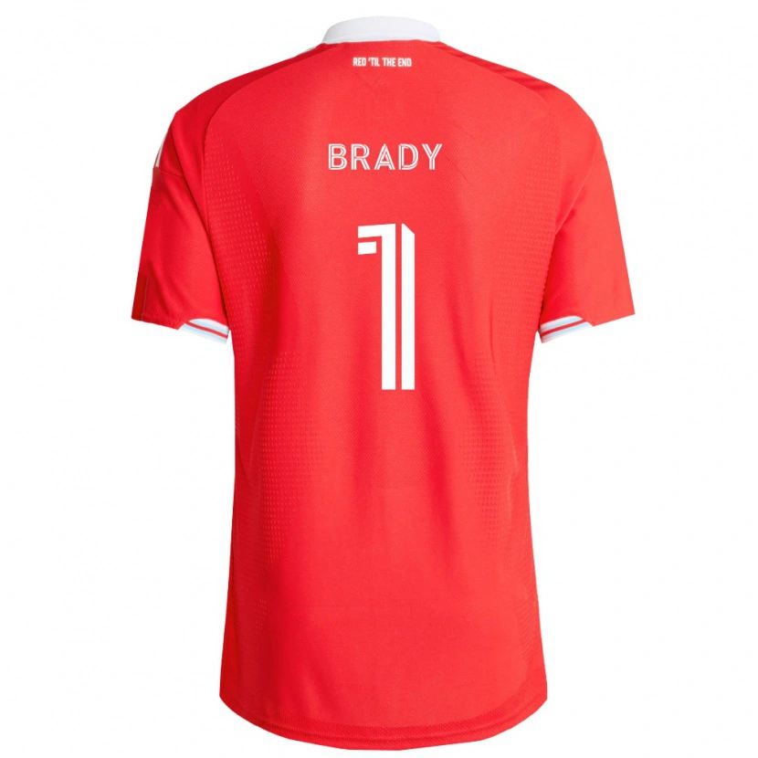 Danxen Dames Chris Brady #1 Rood Diep Blauw Wit Thuisshirt Thuistenue 2026/27 T-Shirt België