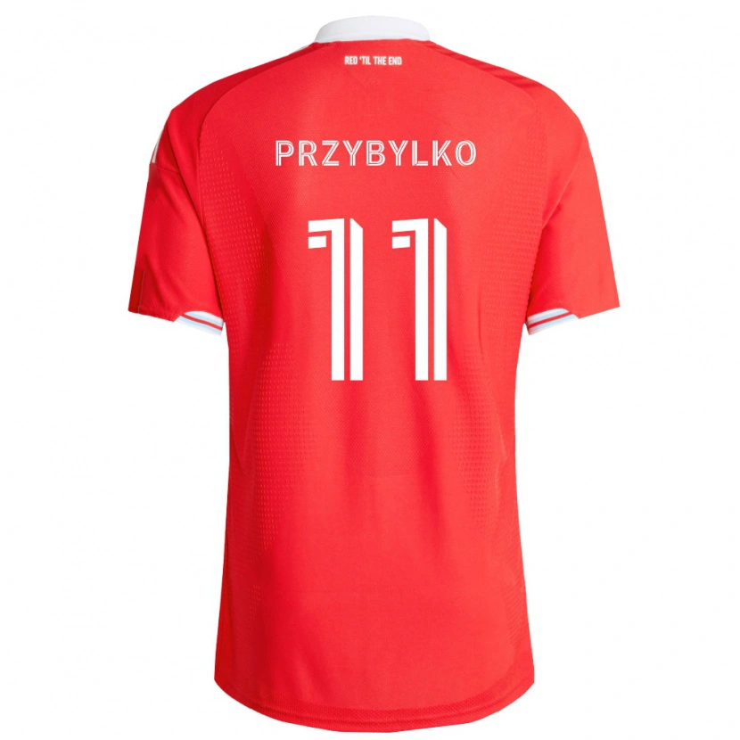 Danxen Dames Kacper Przybylko #11 Rood Diep Blauw Wit Thuisshirt Thuistenue 2026/27 T-Shirt België
