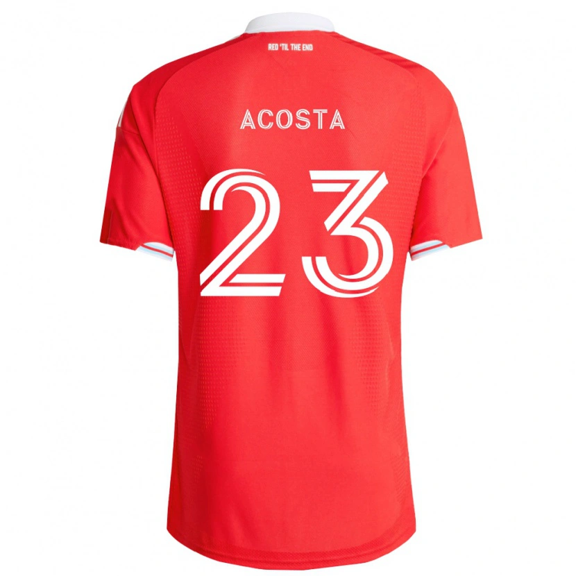 Danxen Dames Kellyn Acosta #23 Rood Diep Blauw Wit Thuisshirt Thuistenue 2026/27 T-Shirt België