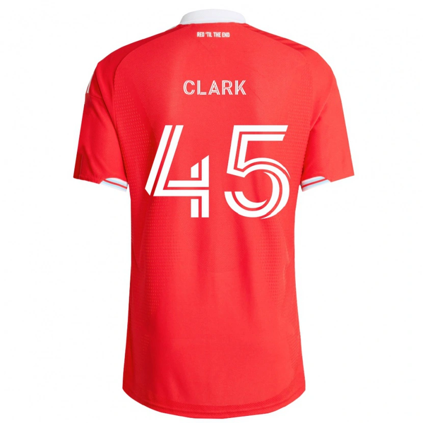 Danxen Dames Mateo Clark #45 Rood Diep Blauw Wit Thuisshirt Thuistenue 2026/27 T-Shirt België