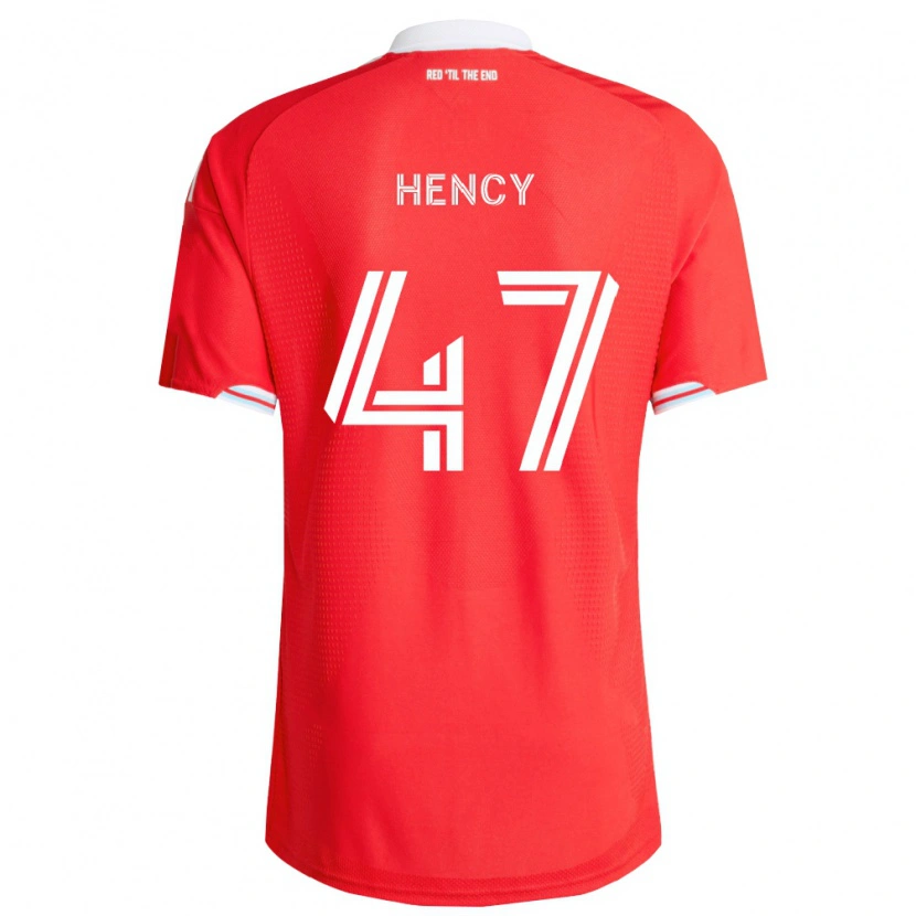 Danxen Dames Billy Hency #47 Rood Diep Blauw Wit Thuisshirt Thuistenue 2026/27 T-Shirt België