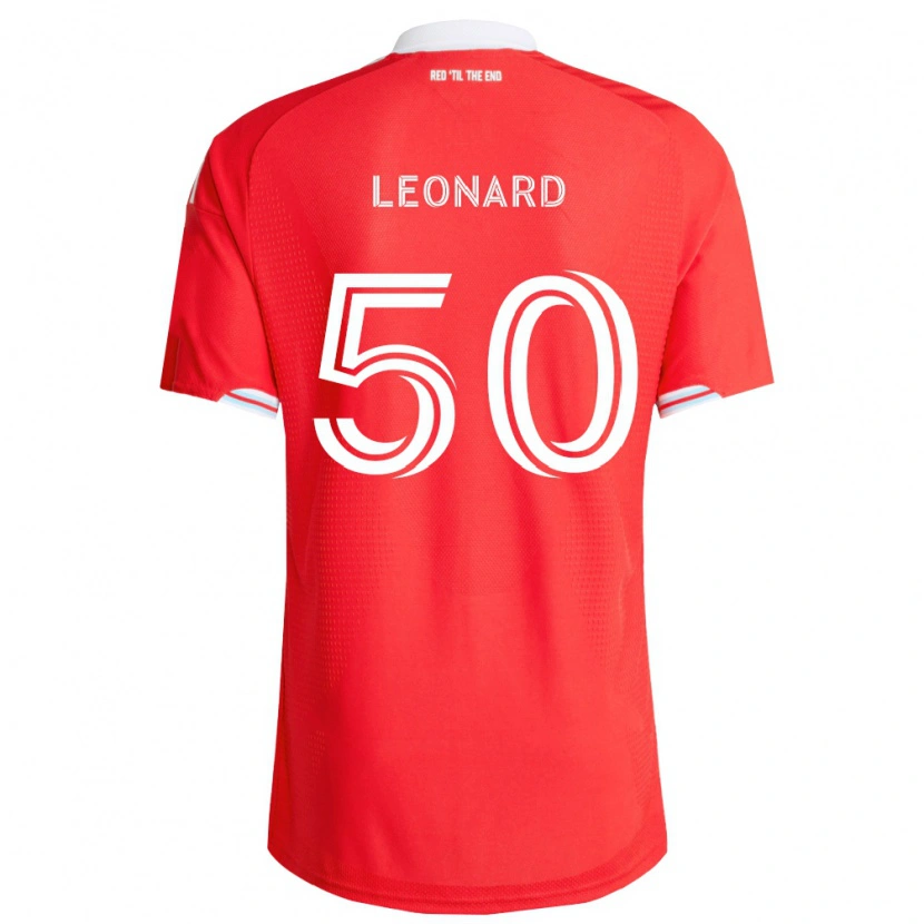 Danxen Dames Eric Leonard #50 Rood Diep Blauw Wit Thuisshirt Thuistenue 2026/27 T-Shirt België