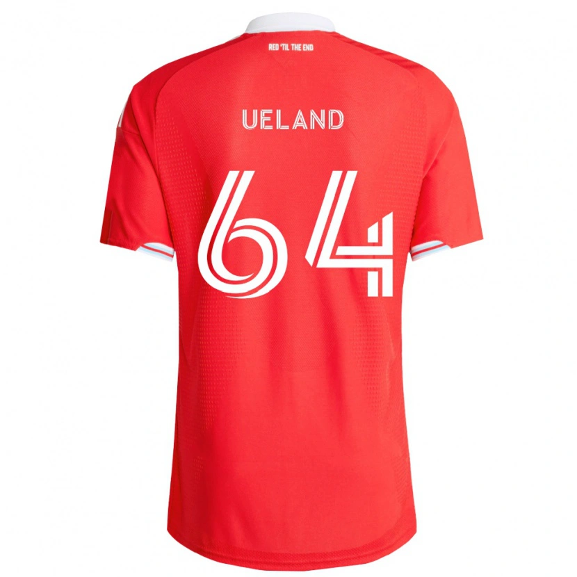 Danxen Dames Andreas Ueland #64 Rood Diep Blauw Wit Thuisshirt Thuistenue 2026/27 T-Shirt België