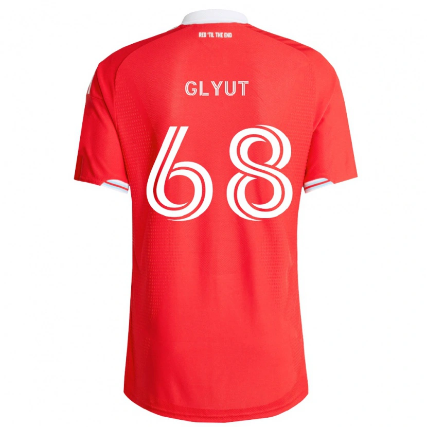 Danxen Dames Vitaliy Glyut #68 Rood Diep Blauw Wit Thuisshirt Thuistenue 2026/27 T-Shirt België