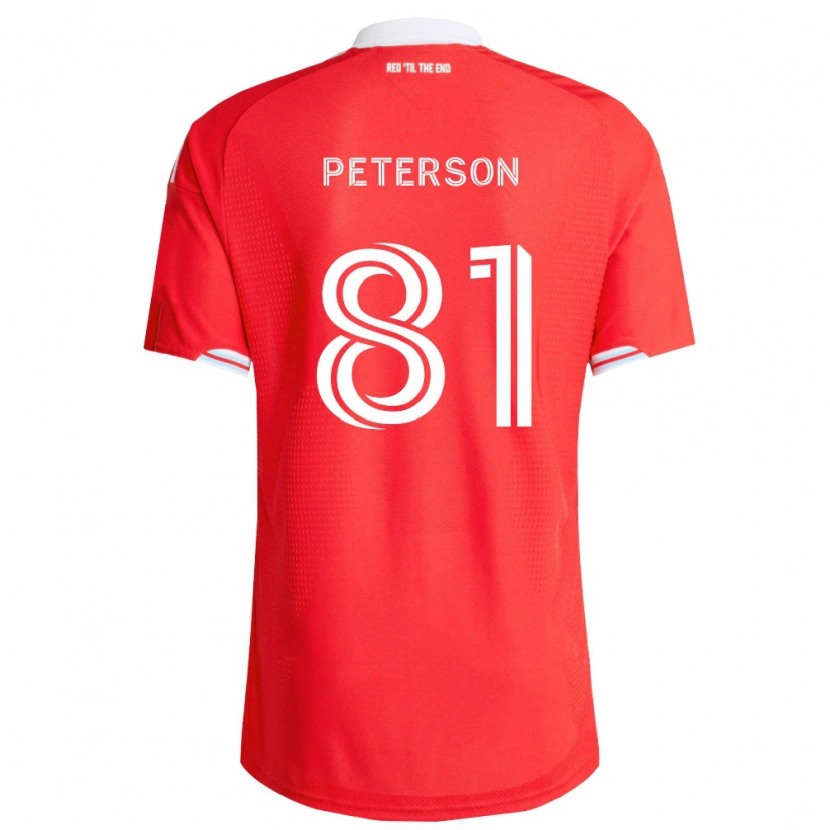 Danxen Dames Lukas Peterson #81 Rood Diep Blauw Wit Thuisshirt Thuistenue 2026/27 T-Shirt België