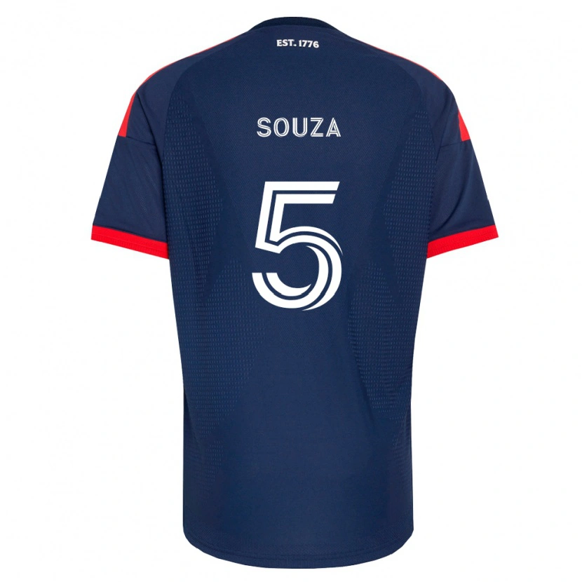 Danxen Dames Victor Souza #5 Koninklijk Blauw Rood Wit Thuisshirt Thuistenue 2026/27 T-Shirt België