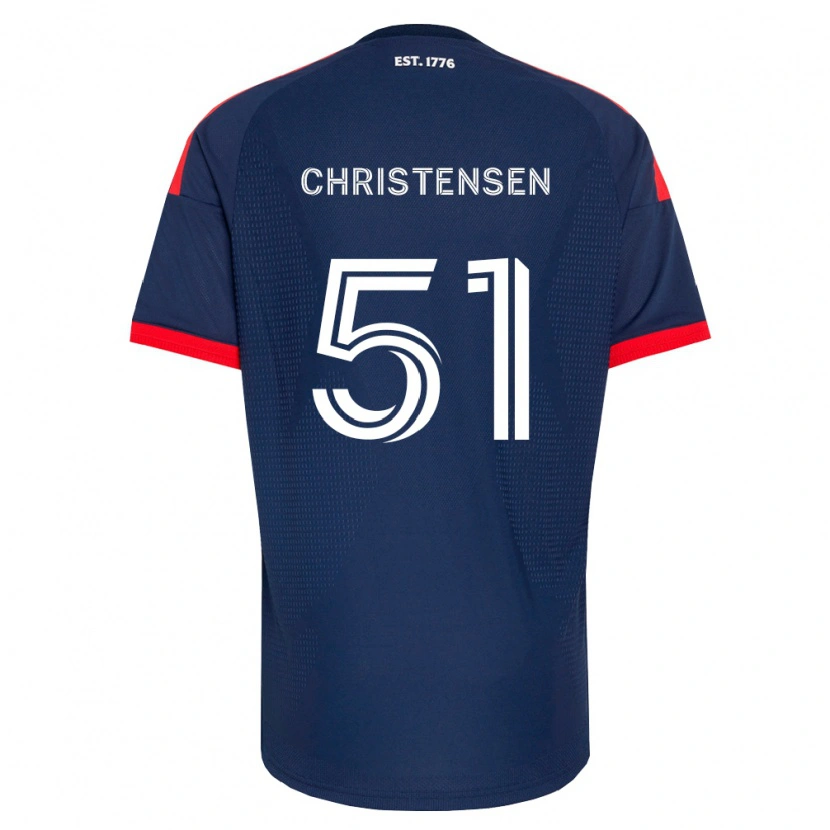 Danxen Dames Kevin Christensen #51 Koninklijk Blauw Rood Wit Thuisshirt Thuistenue 2026/27 T-Shirt België