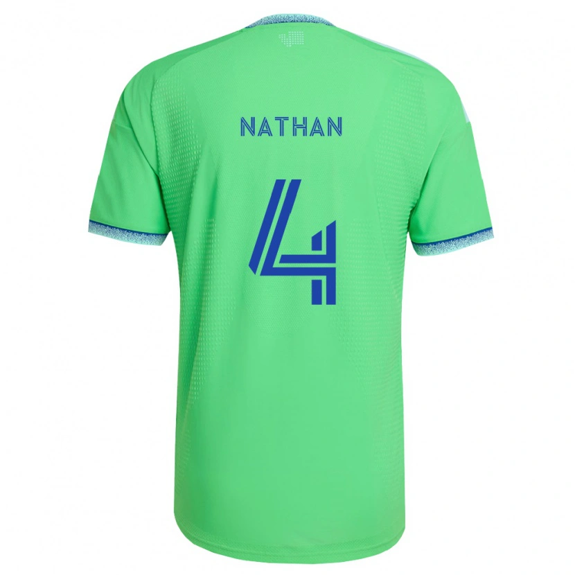 Danxen Dames Nathan #4 Groen Lichtblauw Thuisshirt Thuistenue 2026/27 T-Shirt België