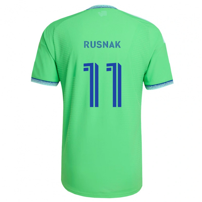 Danxen Dames Albert Rusnák #11 Groen Lichtblauw Thuisshirt Thuistenue 2026/27 T-Shirt België