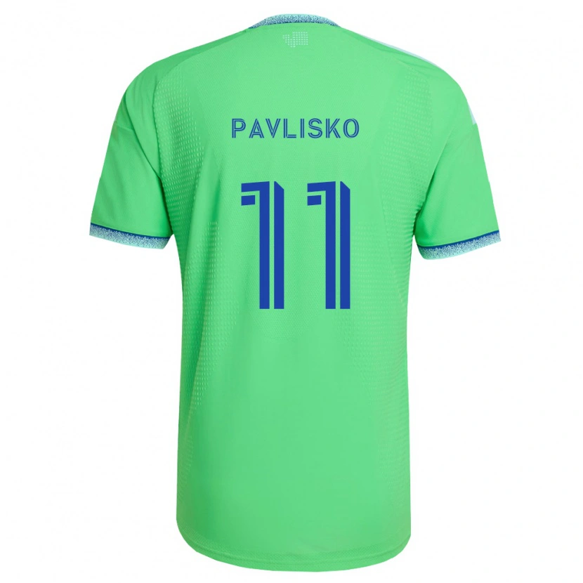 Danxen Dames Kirsten Pavlisko #11 Groen Lichtblauw Thuisshirt Thuistenue 2026/27 T-Shirt België