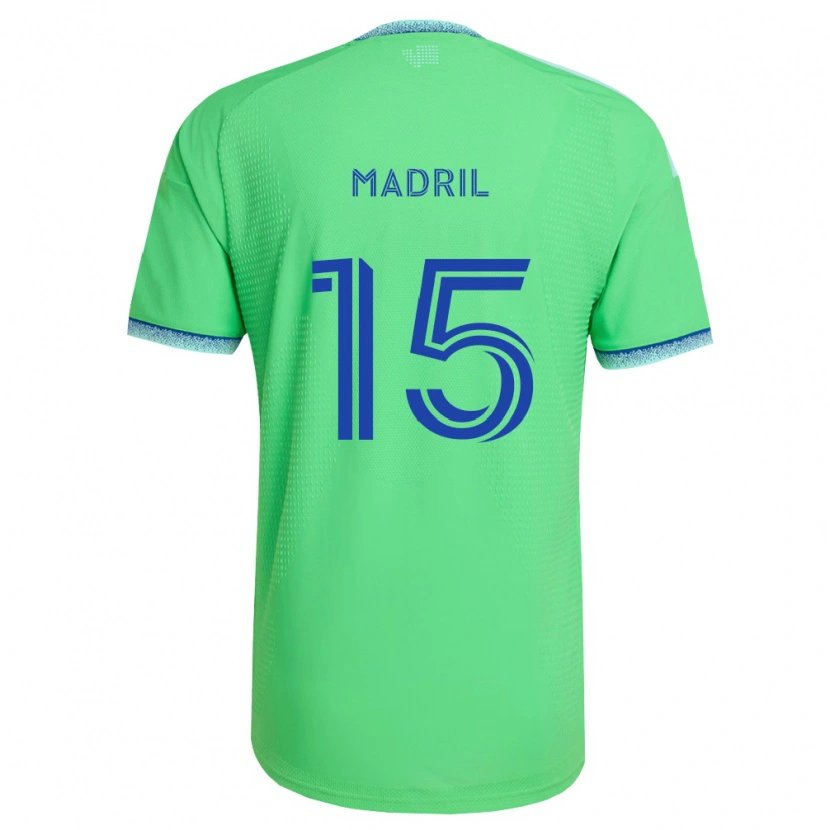Danxen Dames Emily Madril #15 Groen Lichtblauw Thuisshirt Thuistenue 2026/27 T-Shirt België